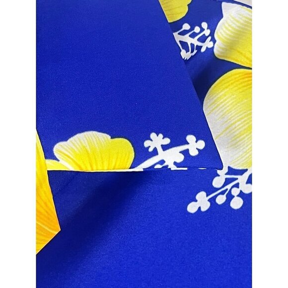 Hilo Hatties Hawaiian Shirt Men 2X Blue Floral Aloha Resort Retro Tropical 80s - Picture 7 of 11